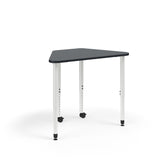 KI Ruckus Post-Leg Desk | Fixed or Height Adjustable | Trapezoid Shape Student Desk KI 