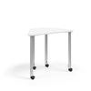 KI Ruckus Post-Leg Desk | Fixed or Height Adjustable | Trapezoid Shape Student Desk KI 