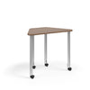 KI Ruckus Post-Leg Desk | Fixed or Height Adjustable | Trapezoid Shape Student Desk KI 