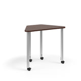 KI Ruckus Post-Leg Desk | Fixed or Height Adjustable | Trapezoid Shape Student Desk KI 