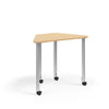 KI Ruckus Post-Leg Desk | Fixed or Height Adjustable | Trapezoid Shape Student Desk KI 