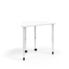 KI Ruckus Post-Leg Desk | Fixed or Height Adjustable | Trapezoid Shape Student Desk KI 