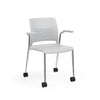 KI Strive Four Leg Stack Chair | Arms or Armless | w/ Caster Option Guest Chair, Cafe Chair, Stack Chair KI 