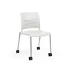 KI Strive Four Leg Stack Chair | Arms or Armless | w/ Caster Option Guest Chair, Cafe Chair, Stack Chair KI 