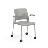 KI Strive Four Leg Stack Chair | Arms or Armless | w/ Caster Option Guest Chair, Cafe Chair, Stack Chair KI 