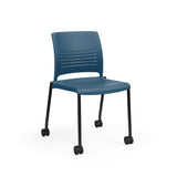 KI Strive Four Leg Stack Chair | Arms or Armless | w/ Caster Option Guest Chair, Cafe Chair, Stack Chair KI 