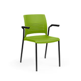 KI Strive Four Leg Stack Chair | Arms or Armless | w/ Caster Option Guest Chair, Cafe Chair, Stack Chair KI 