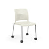 KI Strive Four Leg Stack Chair | Arms or Armless | w/ Caster Option Guest Chair, Cafe Chair, Stack Chair KI 