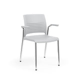 KI Strive Four Leg Stack Chair | Arms or Armless | w/ Caster Option Guest Chair, Cafe Chair, Stack Chair KI 