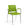 KI Strive Four Leg Stack Chair | Arms or Armless | w/ Caster Option Guest Chair, Cafe Chair, Stack Chair KI 