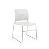 KI Strive High Density Stack Chair | Sled Base | Armless Guest Chair, Cafe Chair, Stack Chair, Classroom Chairs KI Frame Color Chrome Shell Color Cottonwood 