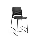 KI Strive High Density Stool | Stacking | Armless Stool KI Frame Color Black Shell Color Black 