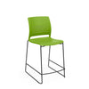 KI Strive High Density Stool | Stacking | Armless Stool KI Frame Color Black Shell Color Zesty Lime 