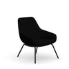 Lilly Midback Four Leg Chair Lounge Seating 9to5 Seating Frame Color Black Fabric Color Abyss 