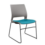 Lumin Wire Rod Guest Chair - Vinyl Seat Guest Chair, Cafe Chair, Stack Chair SitOnIt 