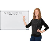 Magnetic Whiteboard - 36 x 24 - Steel Surface - Aluminum Frame Magnetic Whiteboard Global Industrial 