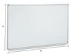 Magnetic Whiteboard - 96 x 48 - Steel Surface - Aluminum Frame Magnetic Whiteboard Global Industrial 