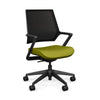 Mavic 5 Star Meeting Chair - Black Frame Office Chair, Conference Chair, Computer Chair, Teacher Chair, Meeting Chair SitOnit Vinyl Color Apple Mesh Color Onyx 