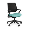 Mavic 5 Star Meeting Chair - Black Frame Office Chair, Conference Chair, Computer Chair, Teacher Chair, Meeting Chair SitOnit Vinyl Color Aqua Mesh Color Onyx 