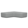 Nano Boomerang Ottoman Ottoman SitOnIt Vinyl Color Platinum 