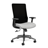 Novo Highback Office Chair Office Chair, Conference Chair, Computer Chair, Teacher Chair, Meeting Chair SitOnIt Fabric Color Cloud Mesh Color Onyx Swivel Tilt