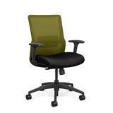 Novo Midback Office Chair Office Chair, Conference Chair, Computer Chair, Teacher Chair, Meeting Chair SitOnIt Fabric Color Jet Mesh Color Apple Standard Synchro