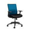 Novo Midback Office Chair Office Chair, Conference Chair, Computer Chair, Teacher Chair, Meeting Chair SitOnIt Fabric Color Jet Mesh Color Electric Blue Standard Synchro