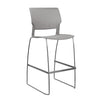 Orbix Wire Rod Stool Plastic Shell Stools SitOnIt Frame Color Chrome Plastic Color Sterling 