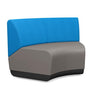 Pasea 120 Degree Inner Seat Lounge Seating, Modular Lounge Seating SitOnIt Fabric Color Fog Fabric Color Electric Blue 