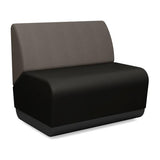 Pasea 1.5 Seat Lounge Seating, Modular Lounge Seating SitOnIt Fabric Color Onyx Fabric Color Smoky 