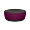 Pasea Large Round Ottoman Ottoman SitOnIt Fabric Color Smoky Fabric Color Grape 