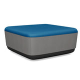 Pasea Large Square Ottoman Ottoman SitOnIt Fabric Color Electric Blue Fabric Color Nickle 