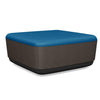 Pasea Large Square Ottoman Ottoman SitOnIt Fabric Color Electric Blue Fabric Color Smoky 