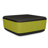 Pasea Large Square Ottoman Ottoman SitOnIt Fabric Color Onyx Fabric Color Apple 