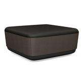 Pasea Large Square Ottoman Ottoman SitOnIt Fabric Color Onyx Fabric Color Smoky 