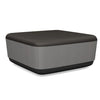 Pasea Large Square Ottoman Ottoman SitOnIt Fabric Color Smoky Fabric Color Nickle 