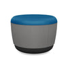 Pasea Mini Round Ottoman Ottoman SitOnIt Fabric Color Electric Blue Fabric Color Nickle 