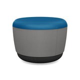 Pasea Mini Round Ottoman Ottoman SitOnIt Fabric Color Electric Blue Fabric Color Nickle 