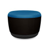 Pasea Mini Round Ottoman Ottoman SitOnIt Fabric Color Electric Blue Fabric Color Onyx 