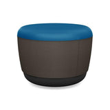 Pasea Mini Round Ottoman Ottoman SitOnIt Fabric Color Electric Blue Fabric Color Smoky 