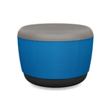 Pasea Mini Round Ottoman Ottoman SitOnIt Fabric Color Fog Fabric Color Electric Blue 