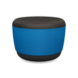 Pasea Mini Round Ottoman Ottoman SitOnIt Fabric Color Smoky Fabric Color Electric Blue 