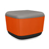 Pasea Mini Square Ottoman Ottoman SitOnIt Fabric Color Fog Fabric Color Tangerine 