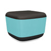 Pasea Mini Square Ottoman Ottoman SitOnIt Fabric Color Smoky Fabric Color Aqua 