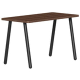 Reya Angled Leg Desk | Black Base Accent | Home Office Edition Home Office SitOnIt Table Size 20 D x 40 W Laminate Color Walnut Amati Metal
