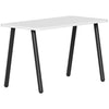 Reya Angled Leg Desk | Black Base Accent | Home Office Edition Home Office SitOnIt Table Size 20 D x 40 W Laminate Color White Metal