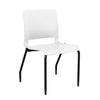 Rio 4 Leg Guest Chair Guest Chair, Stack Chair SitOnIt Arctic Plastic No Arms Black Frame