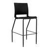 Rio 4 Leg Stool Stools SitOnIt Black Plastic 30" Bar Height Black Frame