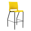 Rio 4 Leg Stool Stools SitOnIt Lemon Plastic 30" Bar Height Black Frame