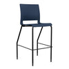 Rio 4 Leg Stool Stools SitOnIt Navy Plastic 30" Bar Height Black Frame